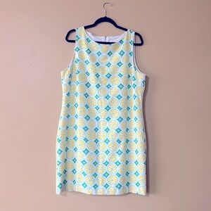 Sail to Sable Lemon Yellow and Green Mini Dress